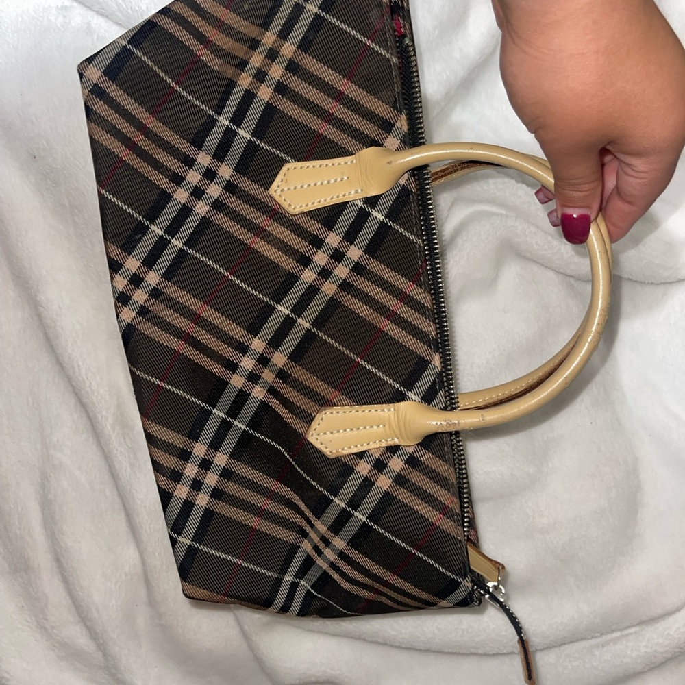 Burberry Tan and Black Plaid Women's Bag